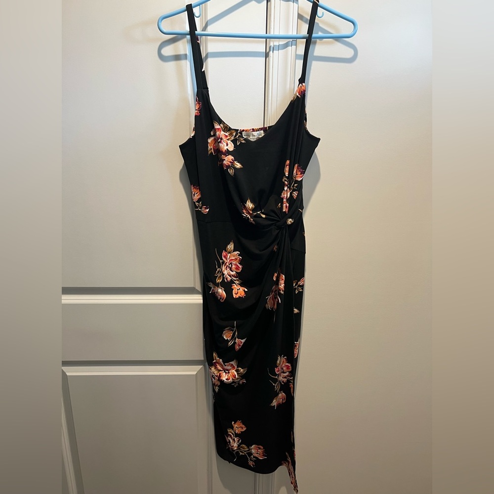 Small black flower dress